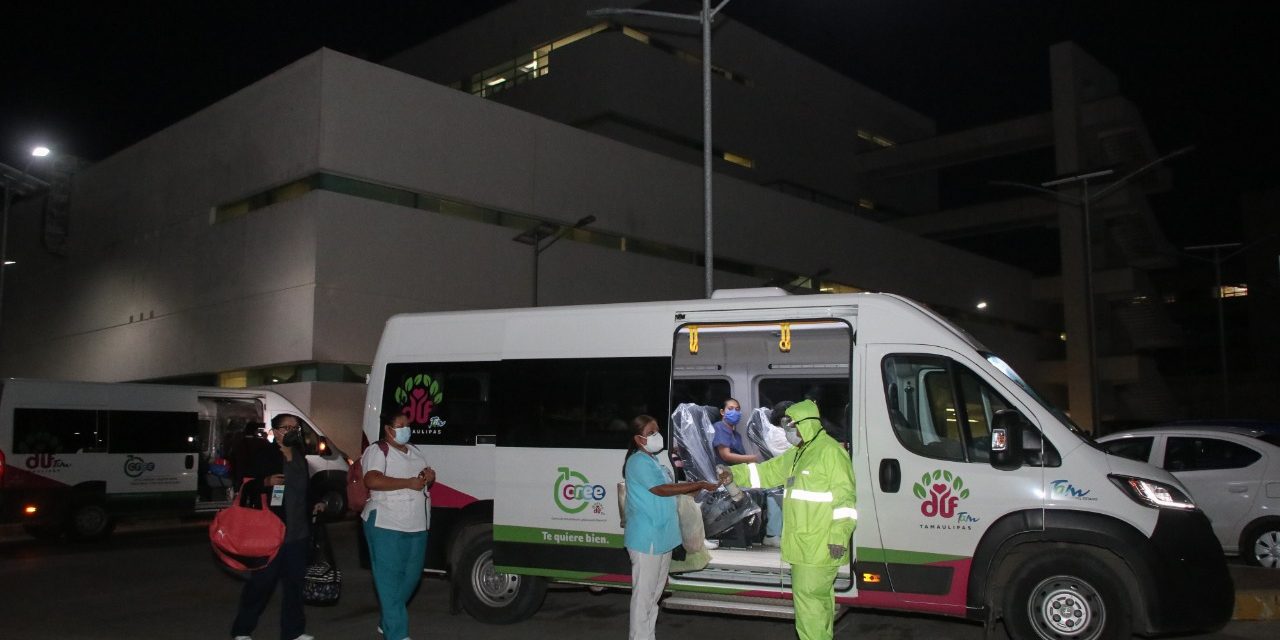 Brinda DIF Tampico Transporte Seguro  y Gratuito a Trabajadores de la Salud